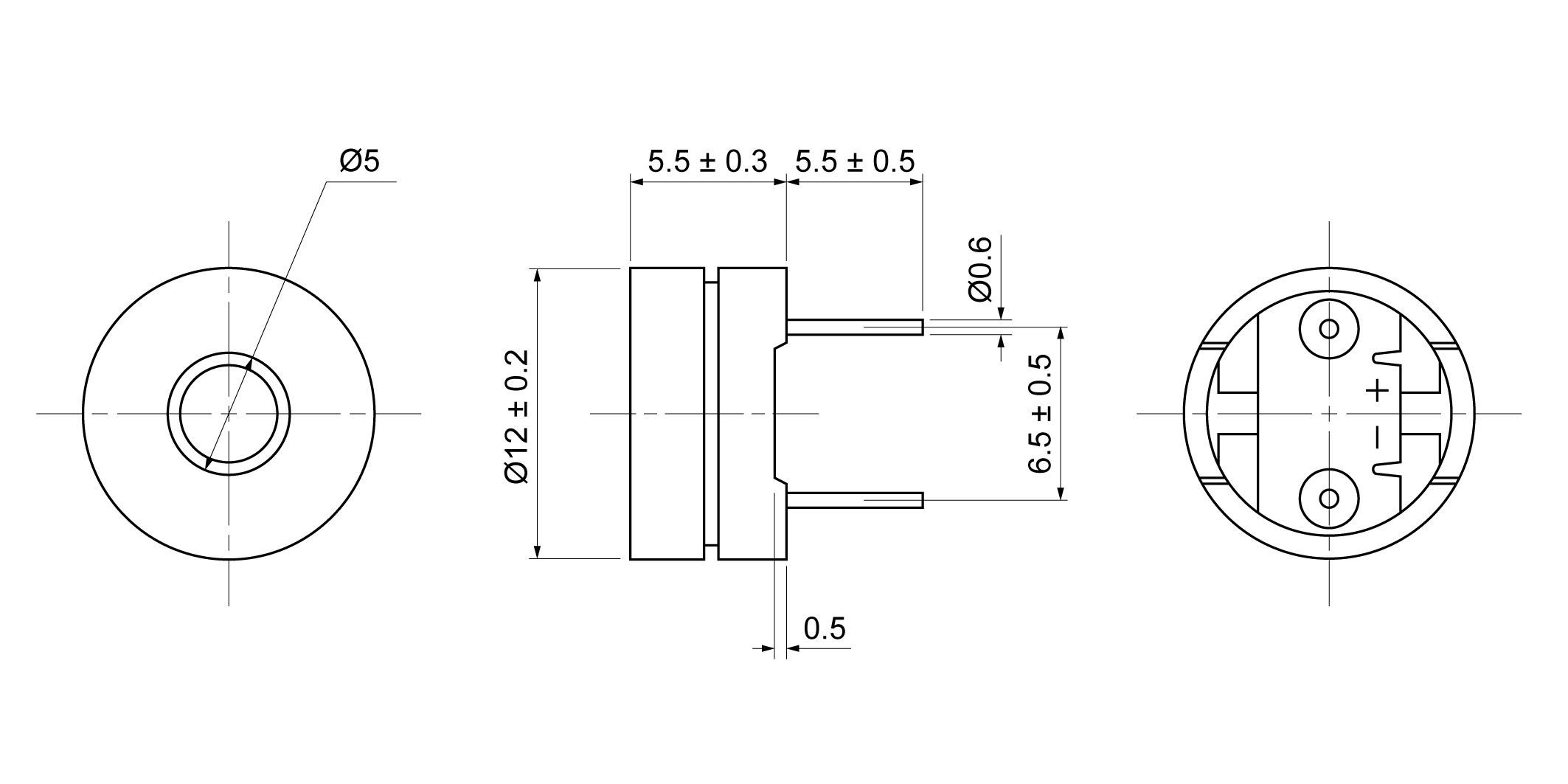 MT1254P-M20A3-16P Mechanical Drawing